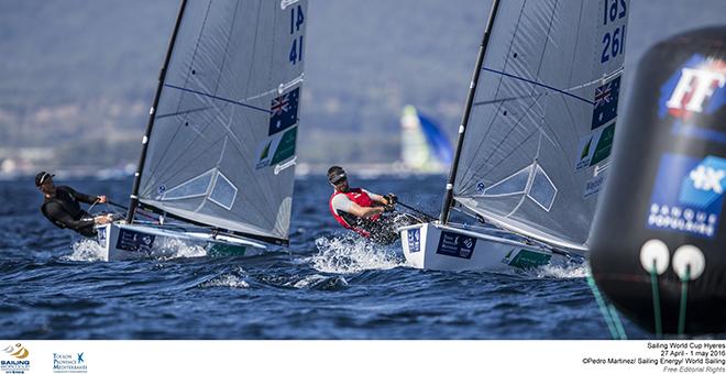 Lilley/Tweddell - 2016 Sailing World Cup - Hyeres © Pedro Martinez / Sailing Energy http://www.sailingenergy.com/